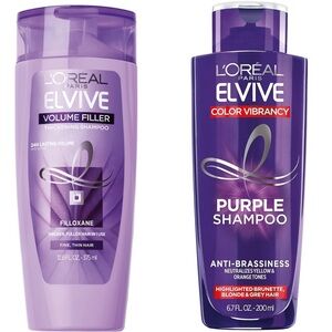 L'Oreal Elvive Volume Filler and Color Vibrancy Purple Shampoo Set
